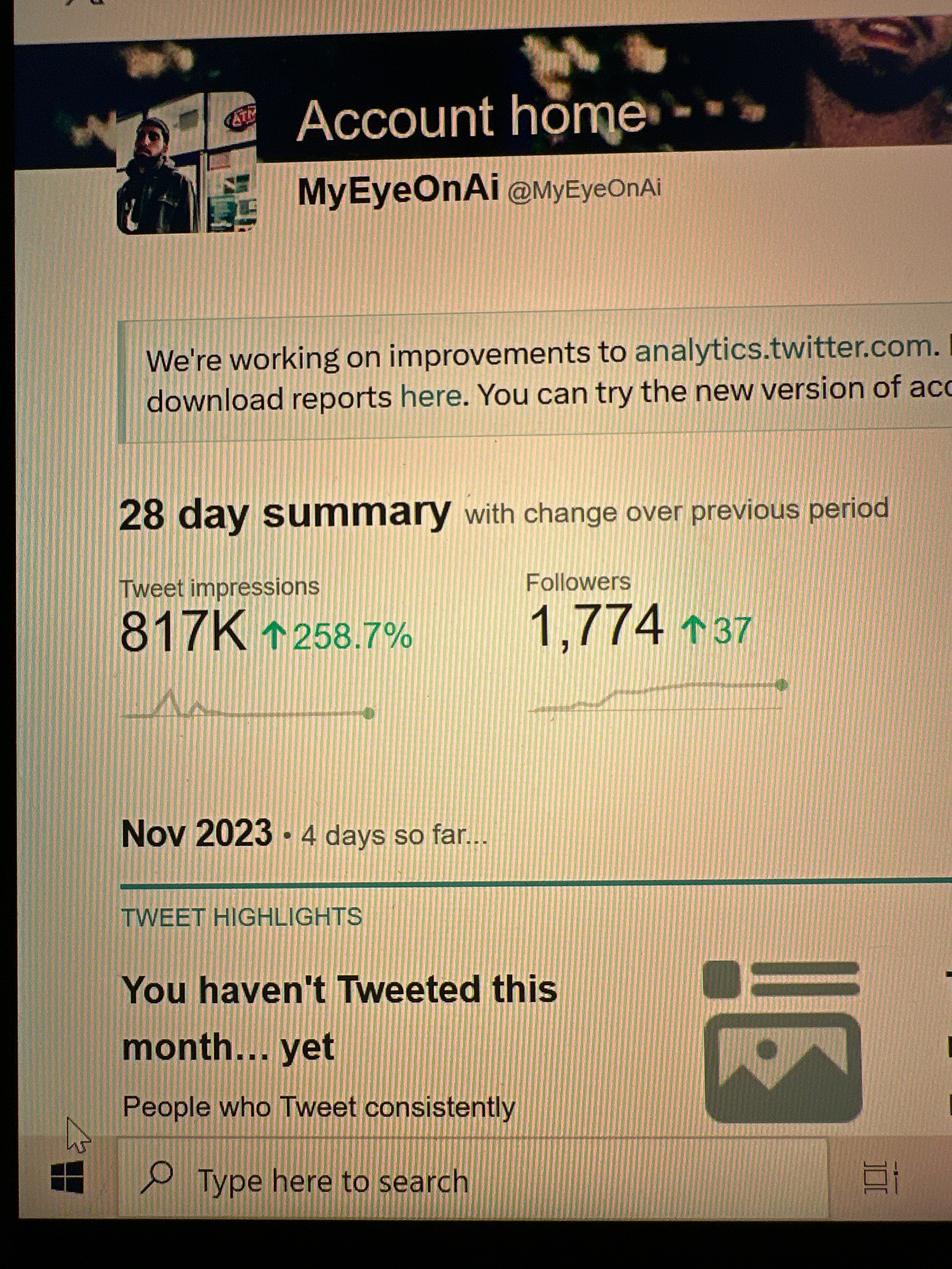817K Twitter impressions